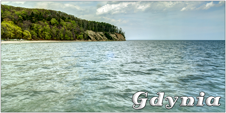 Gdynia Orłowo, klif Gdynia, molo w Gdyni Orłowie