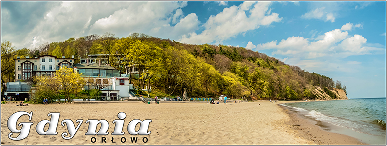 Gdynia Orłowo, klif Gdynia, molo w Gdyni Orłowie