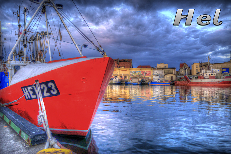 Hel, pocztówki z Helu, Port Hel, Nadmorski Park Krajobrazowy