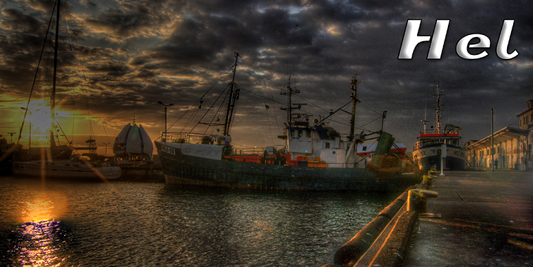 Hel, pocztówki z Helu, Port Hel, Nadmorski Park Krajobrazowy