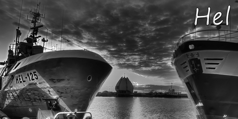 Hel, poczt�wki z Helu, Port Hel, Nadmorski Park Krajobrazowy