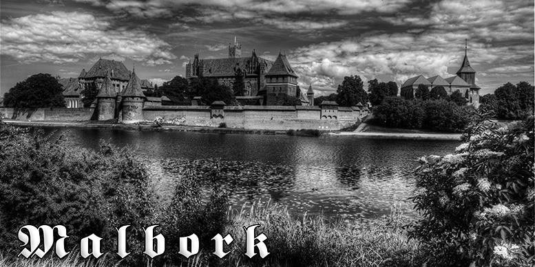 Poczt�wki czarno-bia�e Malbork, Zamek Krzy�acki w Malborku