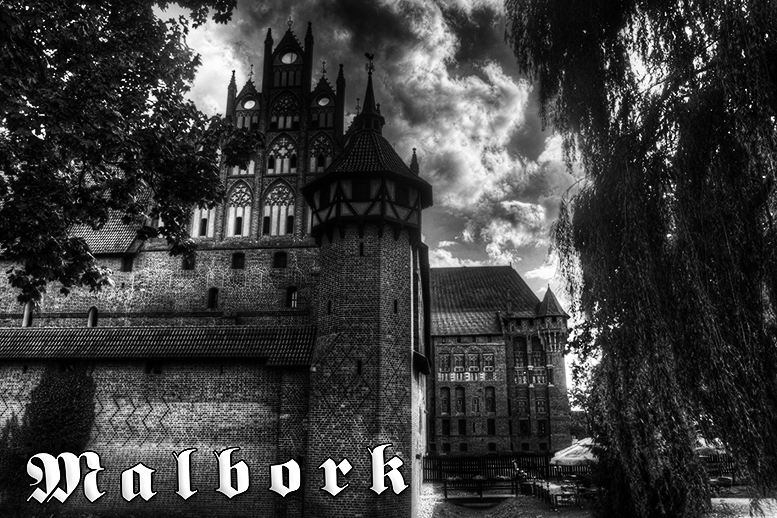 Poczt�wki czarno-bia�e Malbork, Zamek Krzy�acki w Malborku