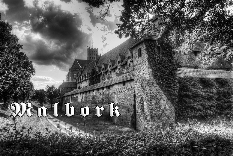 Poczt�wki czarno-bia�e Malbork, Zamek Krzy�acki w Malborku