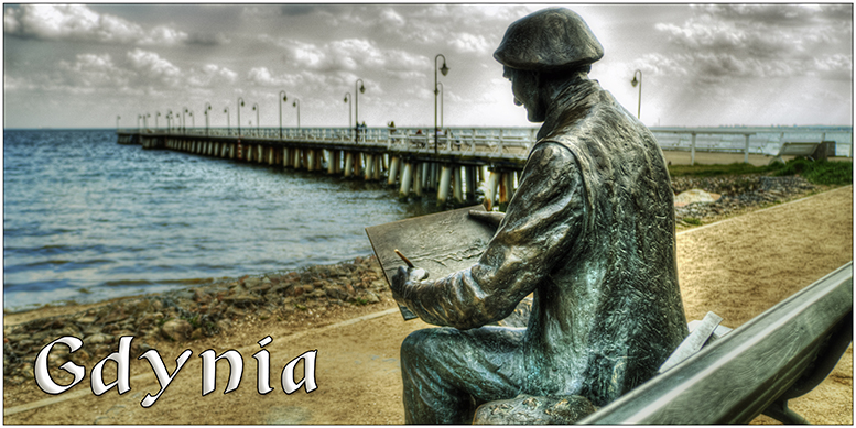 Gdynia Or�owo, klif Gdynia, molo w Gdyni Or�owie