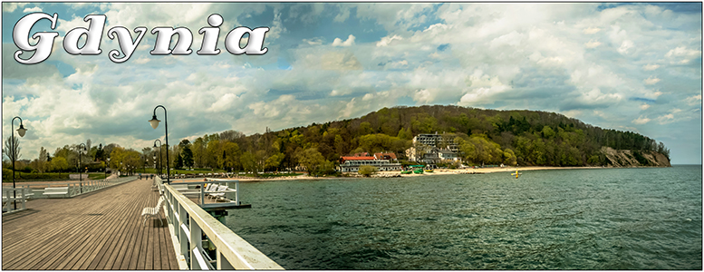 Gdynia Or�owo, klif Gdynia, molo w Gdyni Or�owie