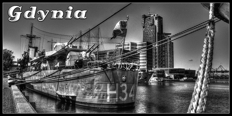 Gdynia centrum miasta, niebieskie zdj�cia