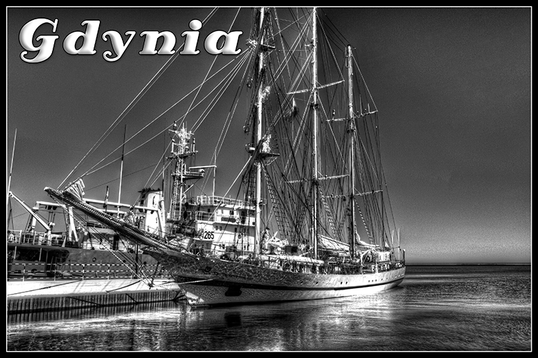 Gdynia centrum miasta, niebieskie zdj�cia