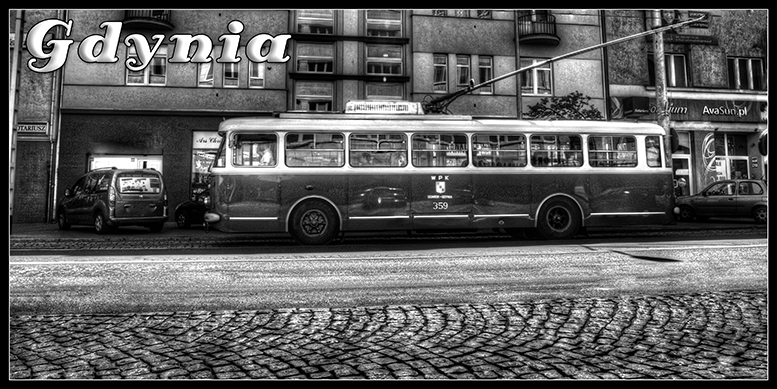 Gdynia centrum miasta, niebieskie zdj�cia