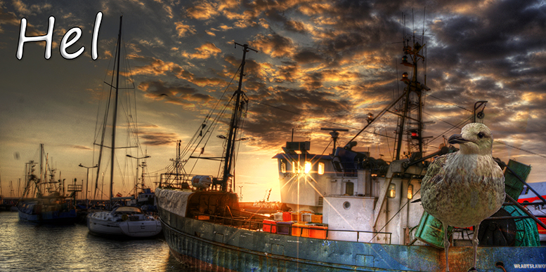 Hel, poczt�wki z Helu, Port Hel, Nadmorski Park Krajobrazowy