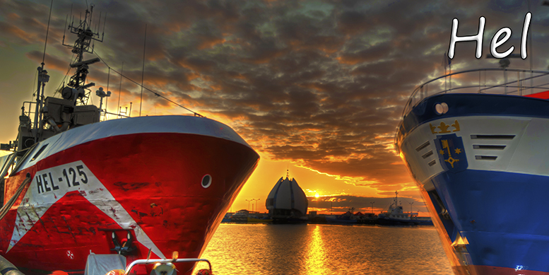 Hel, poczt�wki z Helu, Port Hel, Nadmorski Park Krajobrazowy