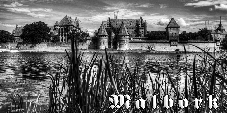 Poczt�wki czarno-bia�e Malbork, Zamek Krzy�acki w Malborku