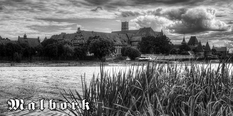 Poczt�wki czarno-bia�e Malbork, Zamek Krzy�acki w Malborku