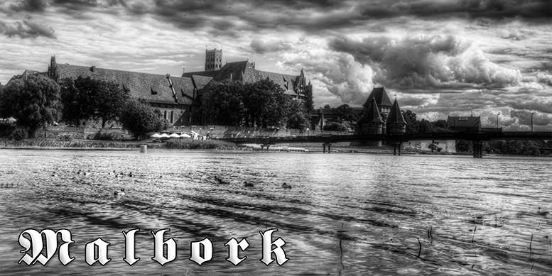 Poczt�wki czarno-bia�e Malbork, Zamek Krzy�acki w Malborku