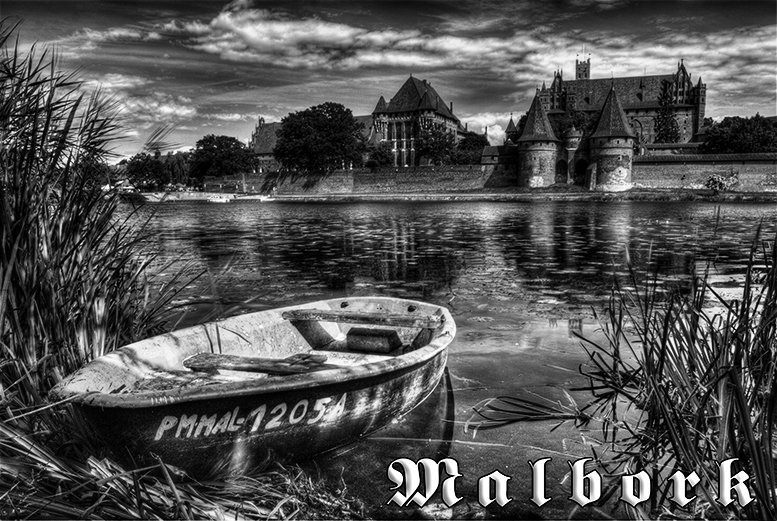 Poczt�wki czarno-bia�e Malbork, Zamek Krzy�acki w Malborku