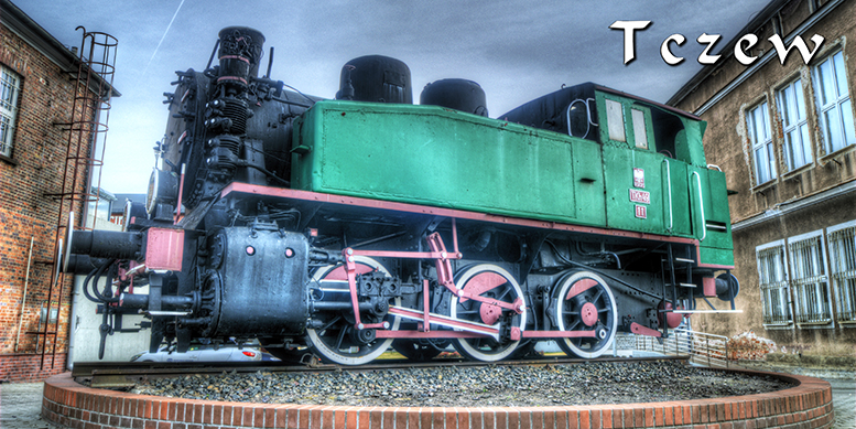 Tczew, Most Lisewski, Wis�a w Tczewie, dworzec w Tczewie, stara lokomotywa