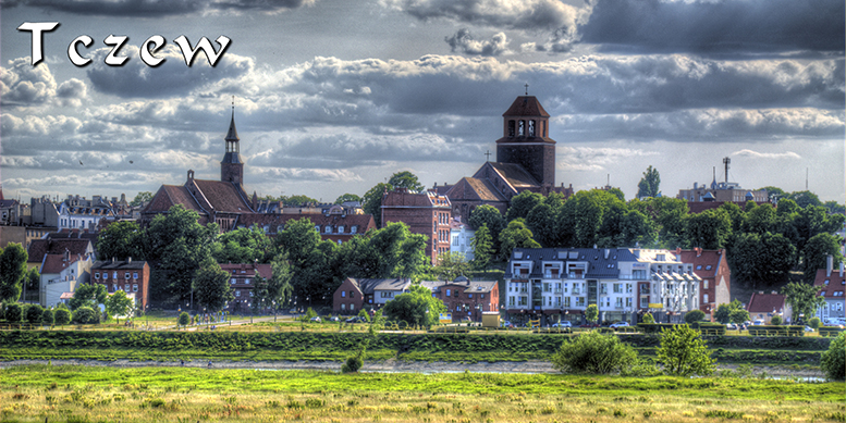 Tczew, Most Lisewski, Wisła w Tczewie, widok Tczewa od strony Wisły